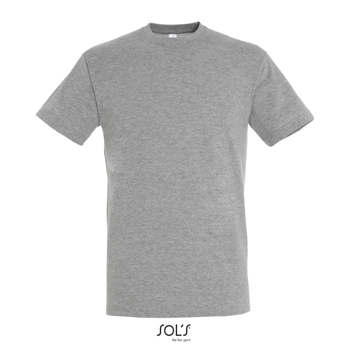 Tshirt unisex personnalisé en coton 150g - REGENT Gris chiné
